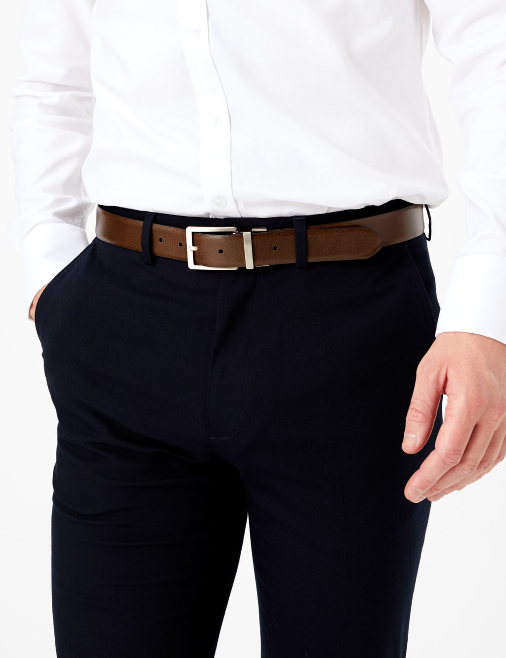 Leather Textured Reversible Belt 6 of 6
