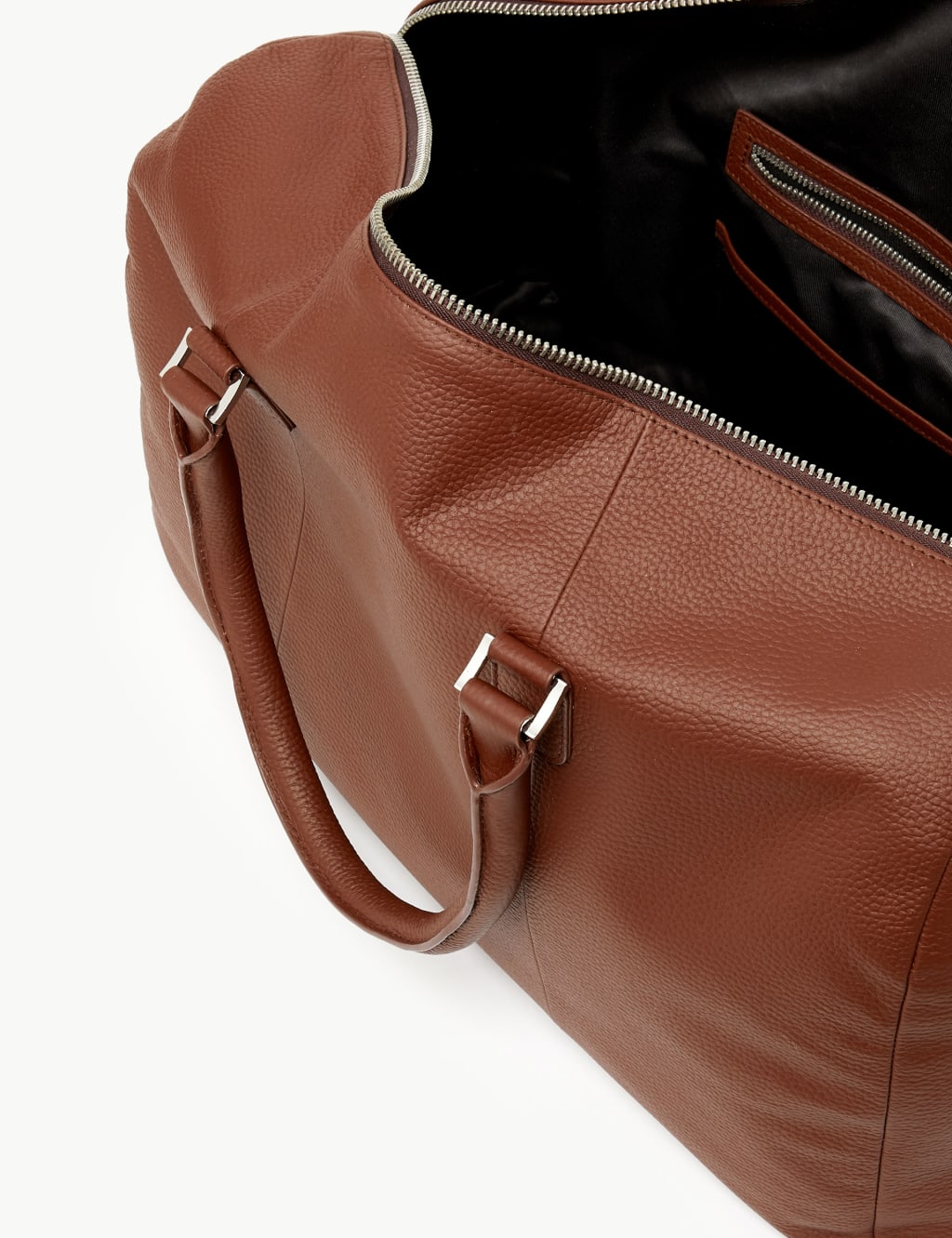 M&s mens leather holdall cheap