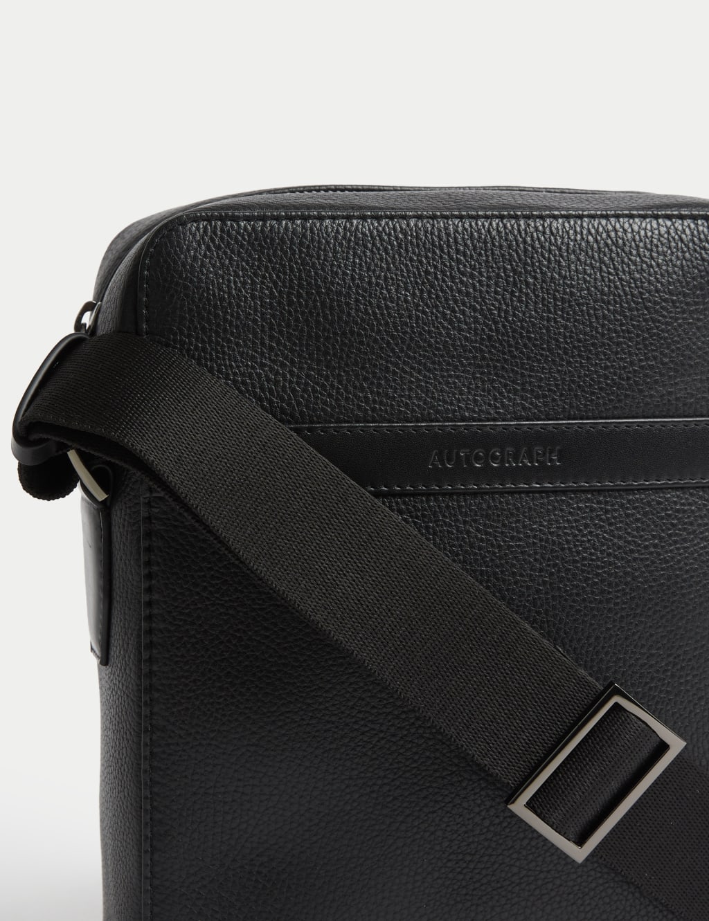 Leather Pebble Grain Cross Body Bag Autograph M S