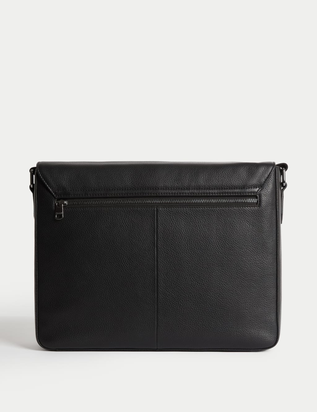 Leather Pebble Grain Messenger Bag 3 of 4
