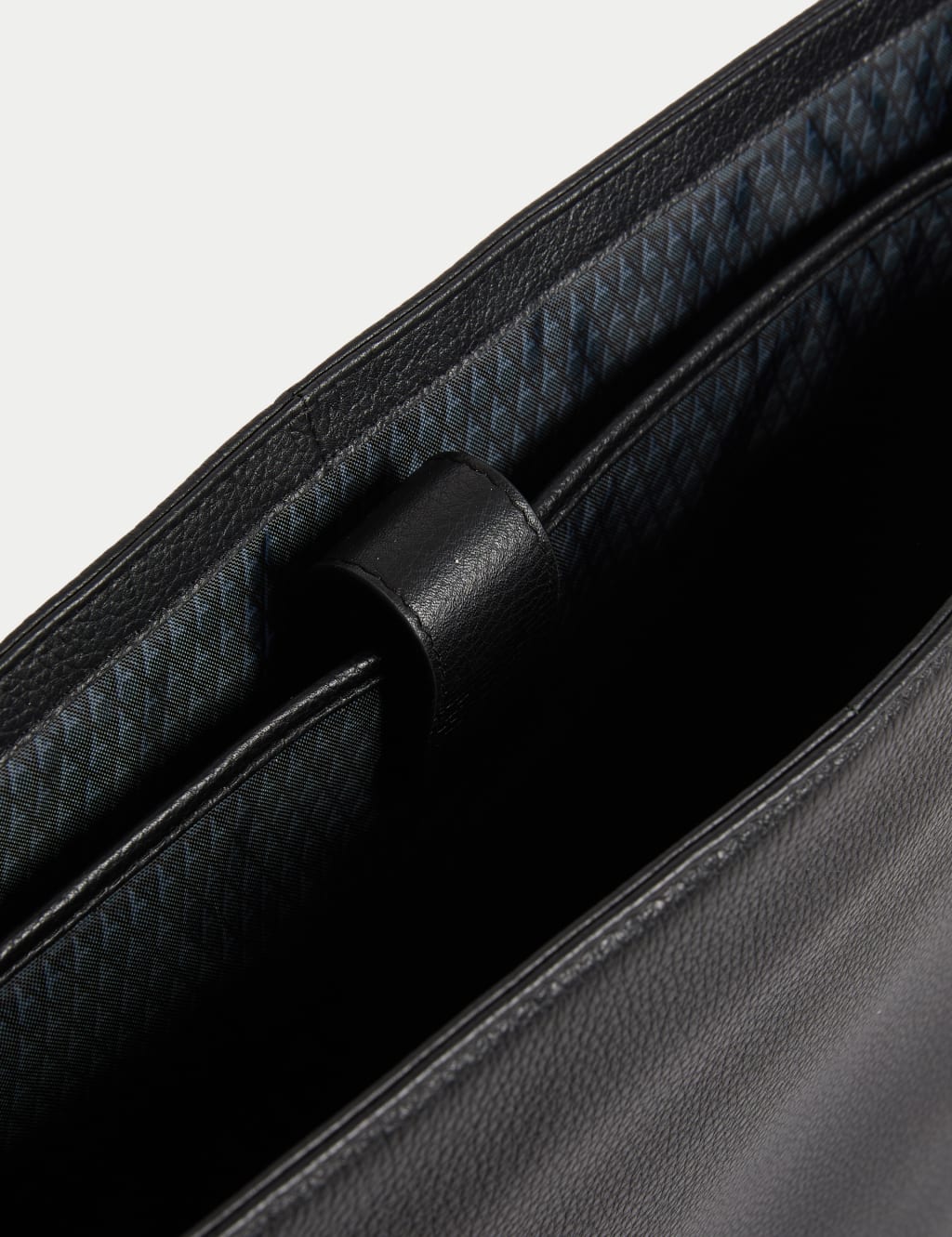 Leather Pebble Grain Messenger Bag 4 of 4