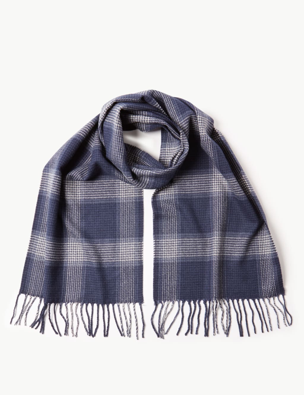 Checked Scarf with wool 2 of 4