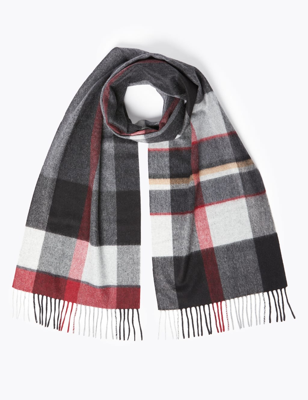 Cashmere Checked Scarf 1 of 4
