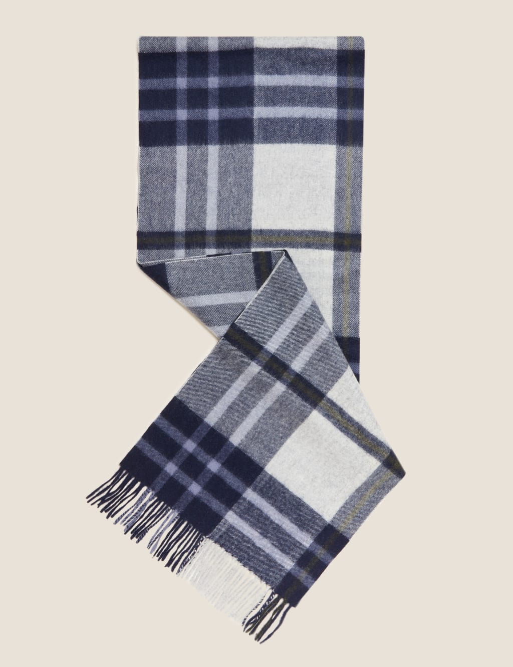 Pure Cashmere Checked Scarf 2 of 3