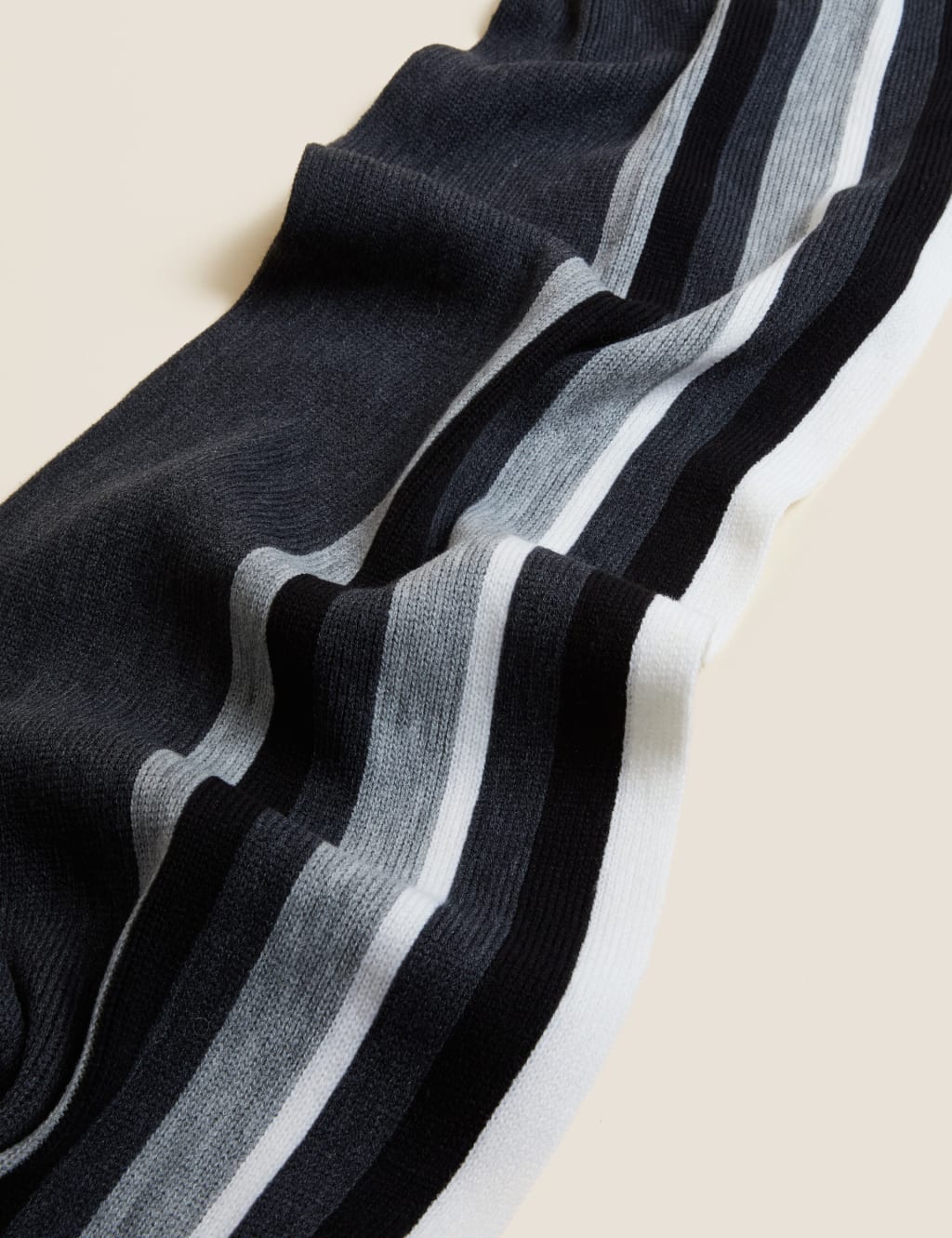 Striped Knitted Scarf 2 of 2