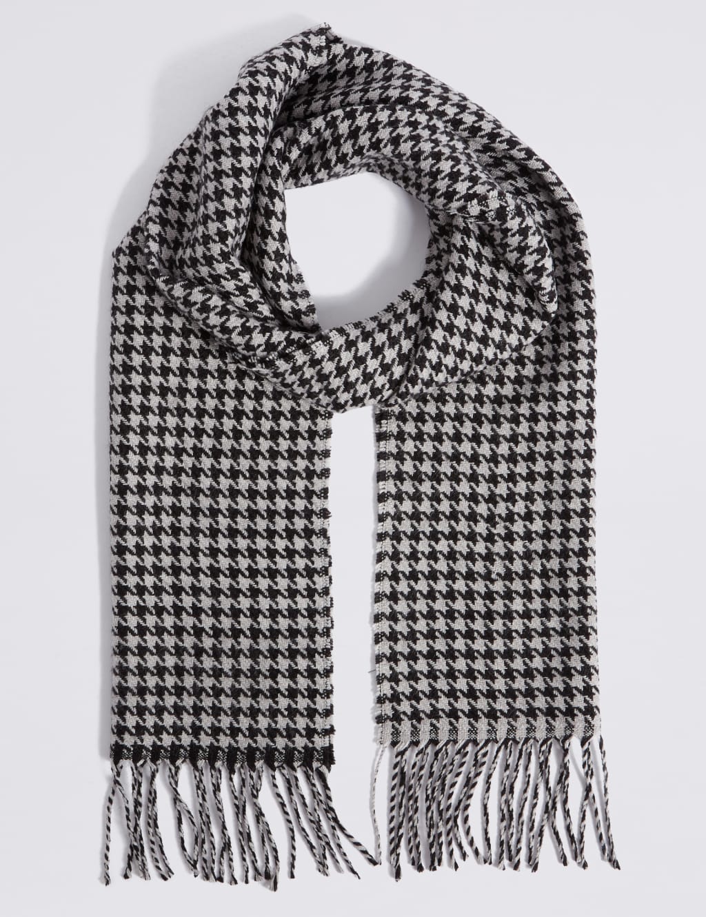 Dogstooth Woven Scarf 1 of 4