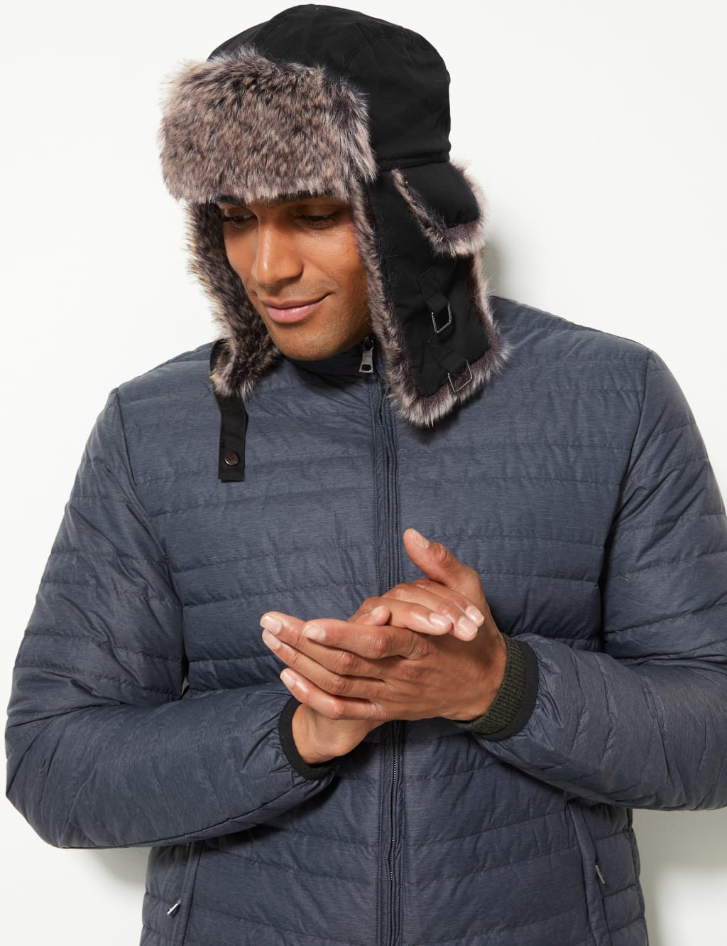 M&s mens trapper hat hot sale