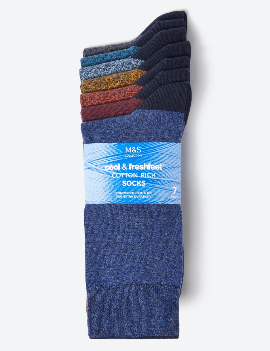 7pk Cotton Rich Cool & Fresh™ Socks 2 of 2