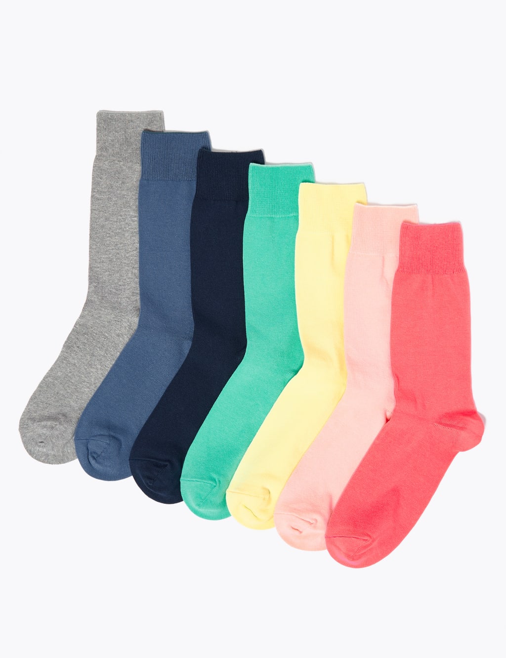 7 Pack Cool & Fresh™ Cotton Assorted Socks 1 of 2