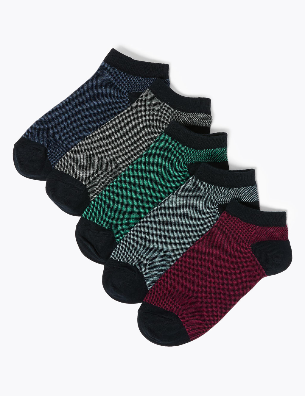 5pk Cool & Fresh™ Trainer Socks 1 of 2