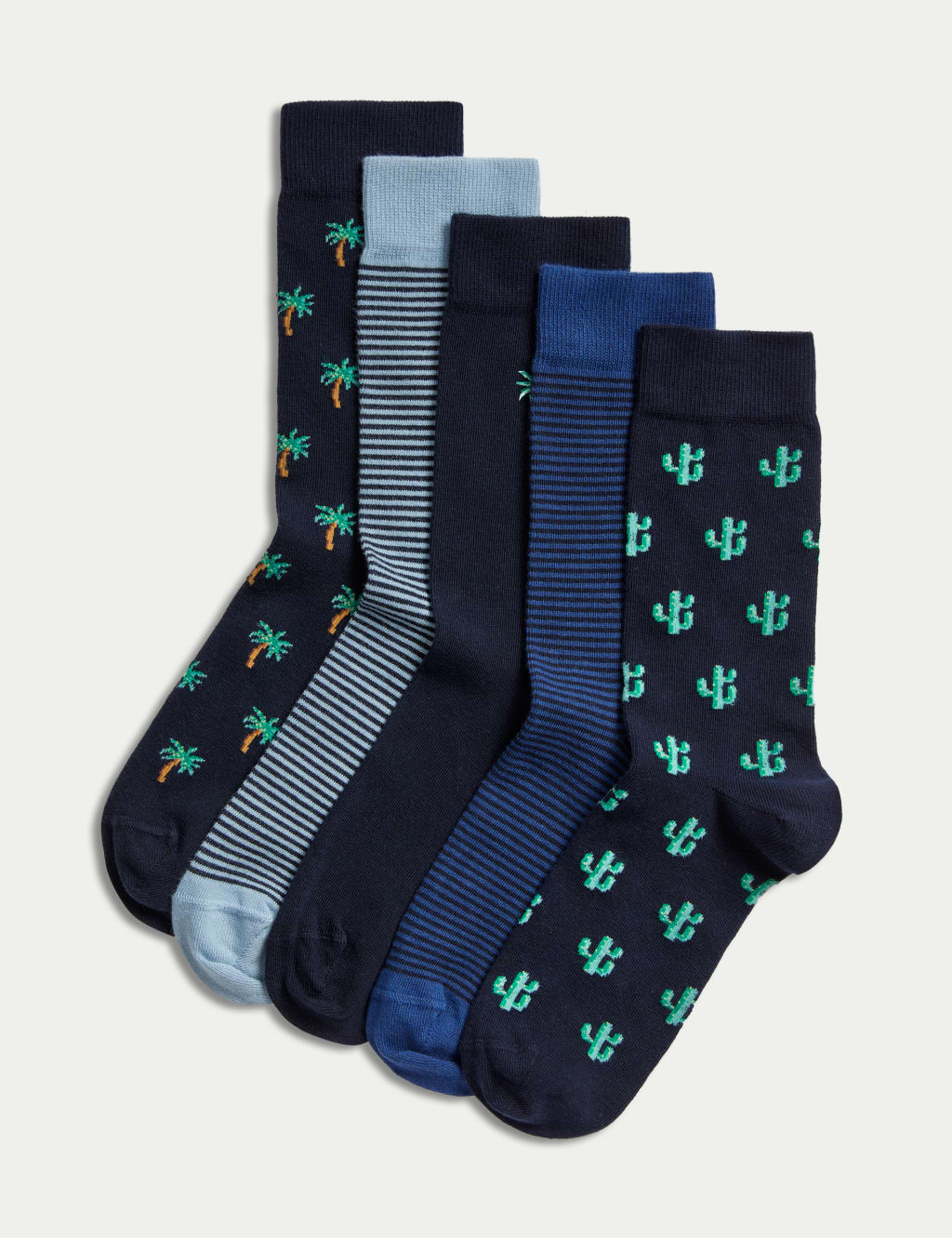5pk Cool & Fresh™ Assorted Cotton Rich Socks 1 of 2