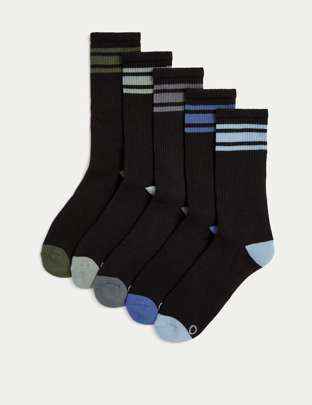 5pk Cool & Fresh™ Cotton Rich Cushioned Sports Socks 1 of 2