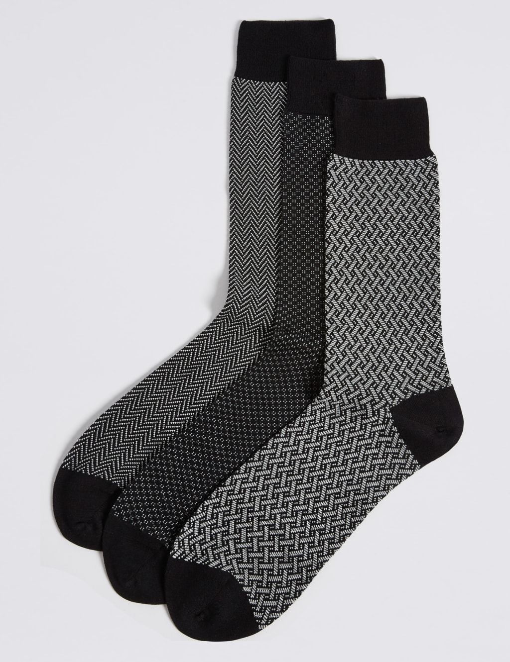 3 Pairs of Luxury Egyptian Cotton Socks 1 of 1
