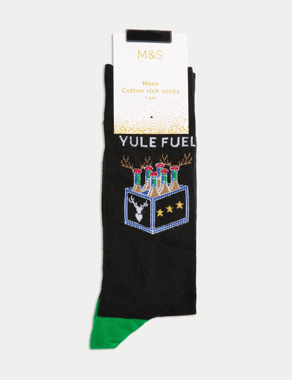 Cotton Rich Yule Fuel Christmas Socks 3 of 3