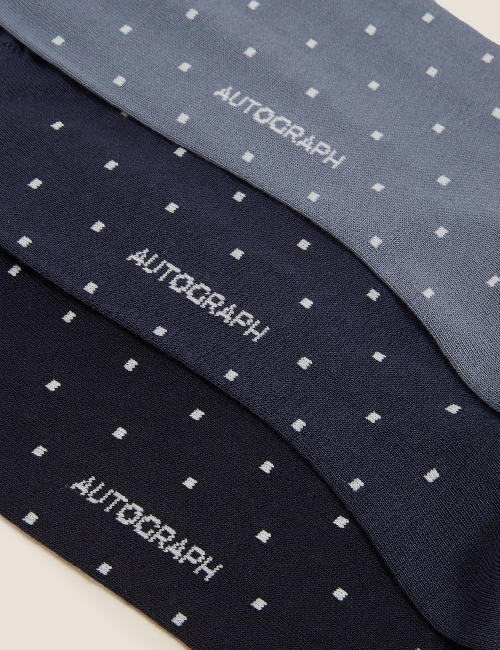 3pk Premium Cotton Polka Dot Socks 2 of 2