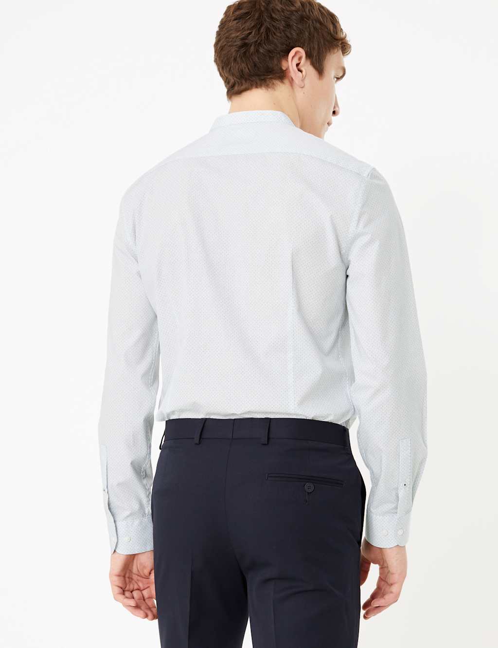 Slim Fit Pure Cotton Geo Print Shirt 4 of 5