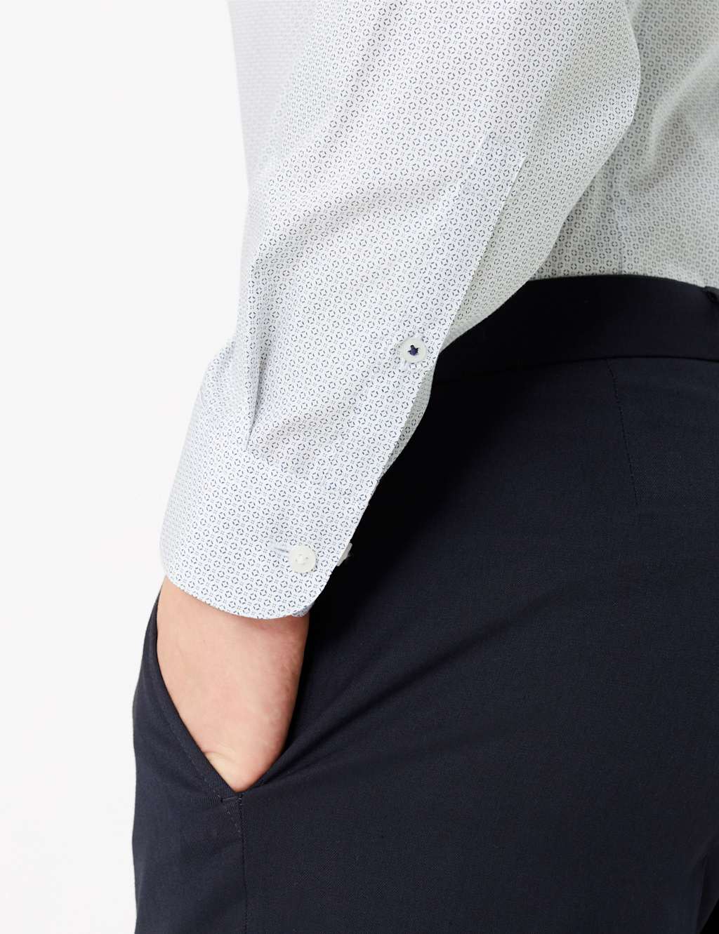 Slim Fit Pure Cotton Geo Print Shirt 5 of 5