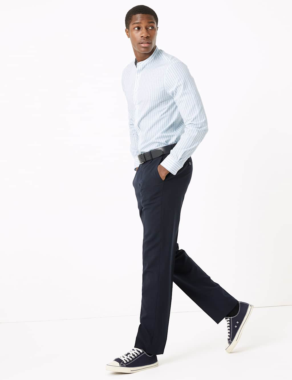 Slim Fit Pure Cotton Striped Shirt 3 of 4