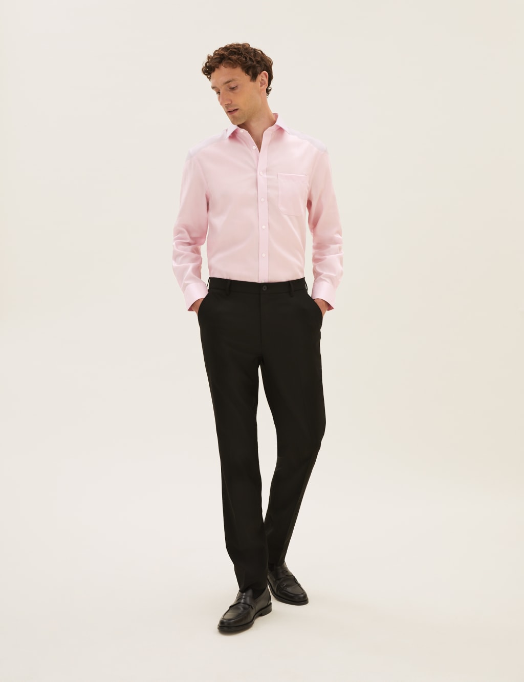 Regular Fit Non Iron Cotton Twill Shirt 1 of 5