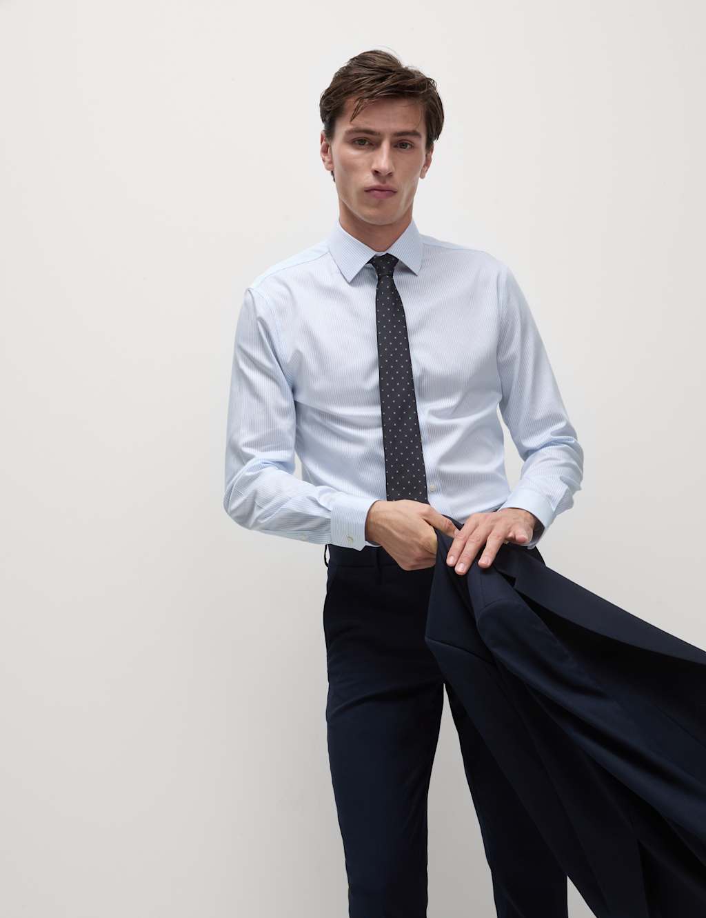 Slim Fit Ultimate Non Iron Cotton Striped Shirt 4 of 6