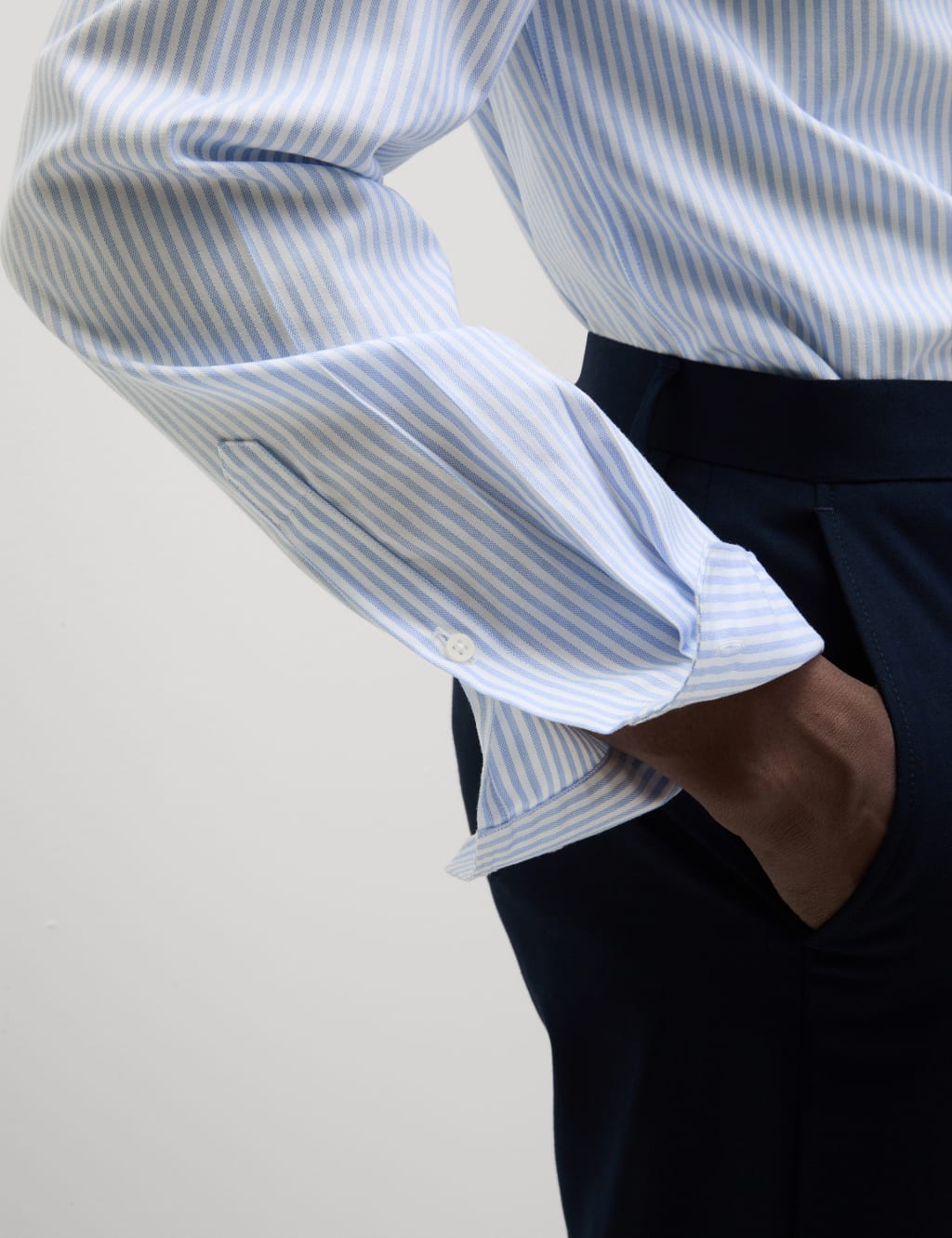 Regular Fit Ultimate Non Iron Cotton Striped Shirt 5 of 7
