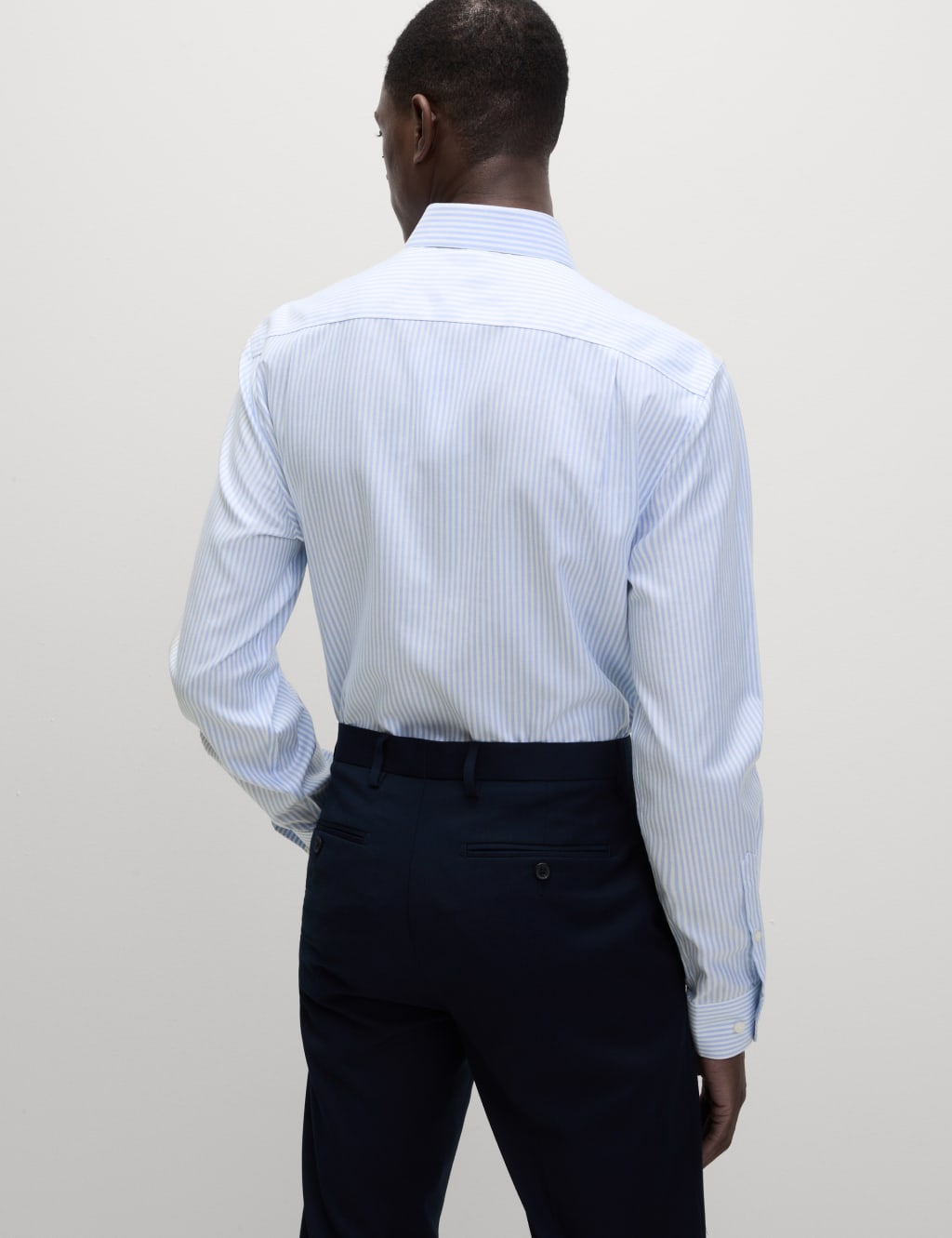 Regular Fit Ultimate Non Iron Cotton Striped Shirt 7 of 7