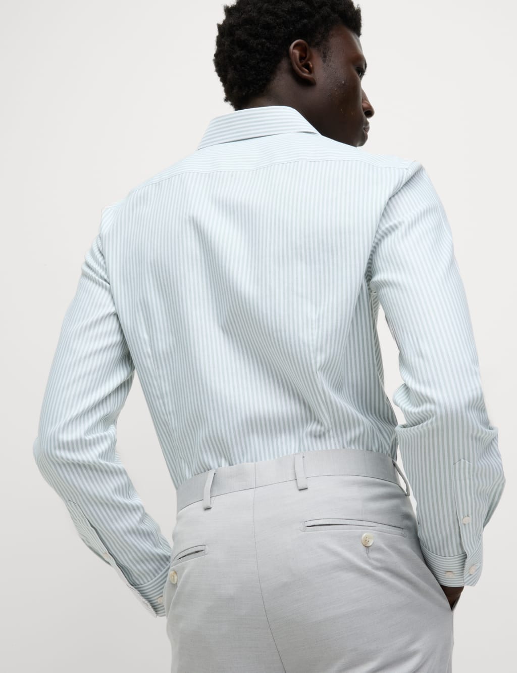 Slim Fit Ultimate Non Iron Cotton Striped Shirt 6 of 7