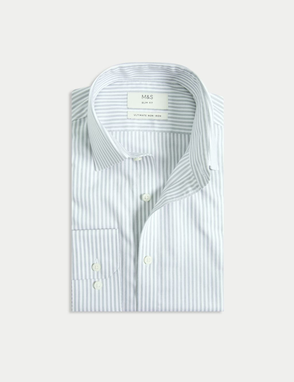 Slim Fit Ultimate Non Iron Cotton Striped Shirt 2 of 7