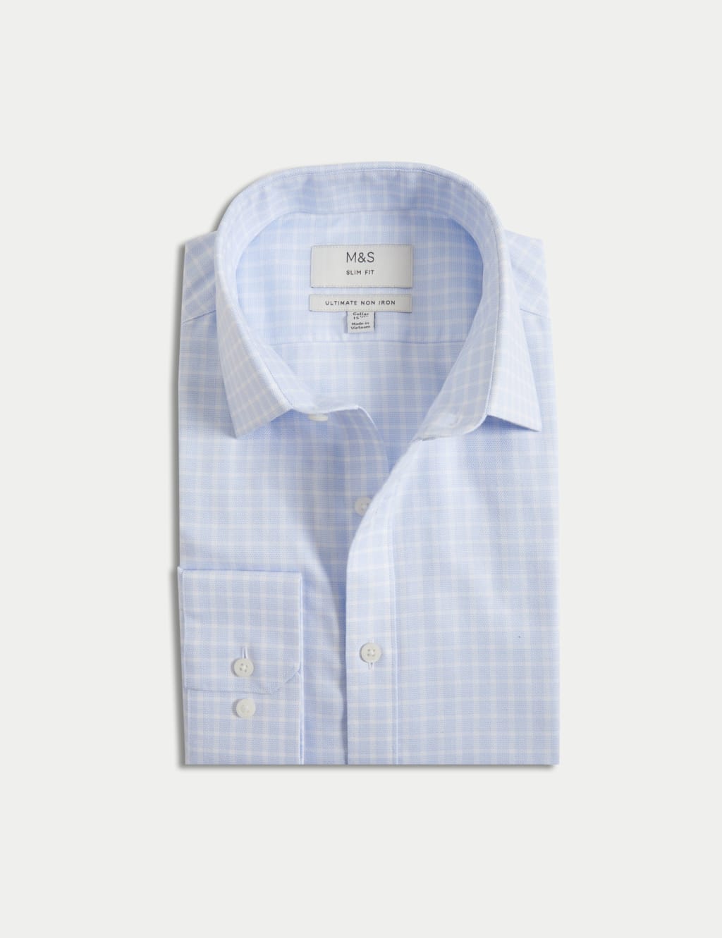 Slim Fit Ultimate Non Iron Cotton Check Shirt 2 of 6
