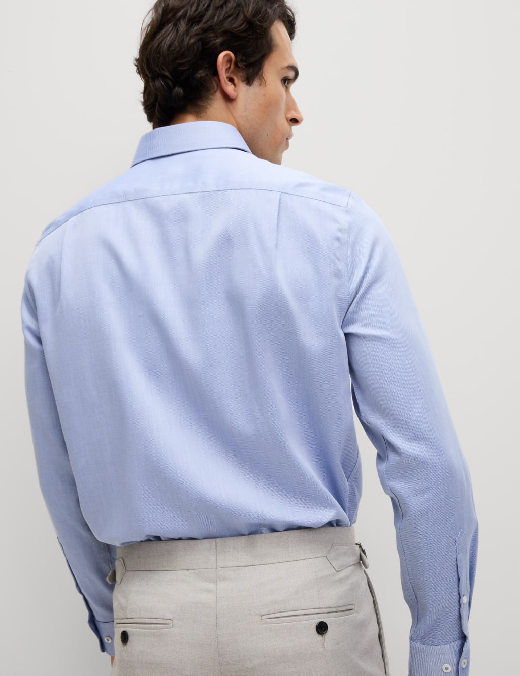 Regular Fit Easy Iron Pure Cotton Textured Shirt 5 of 7