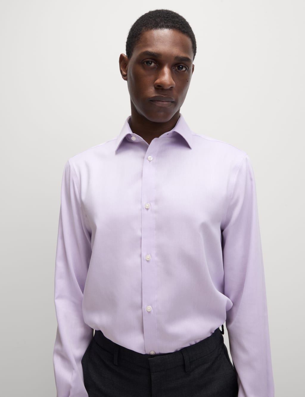 Regular Fit Easy Iron Pure Cotton Textured Shirt 1 of 7