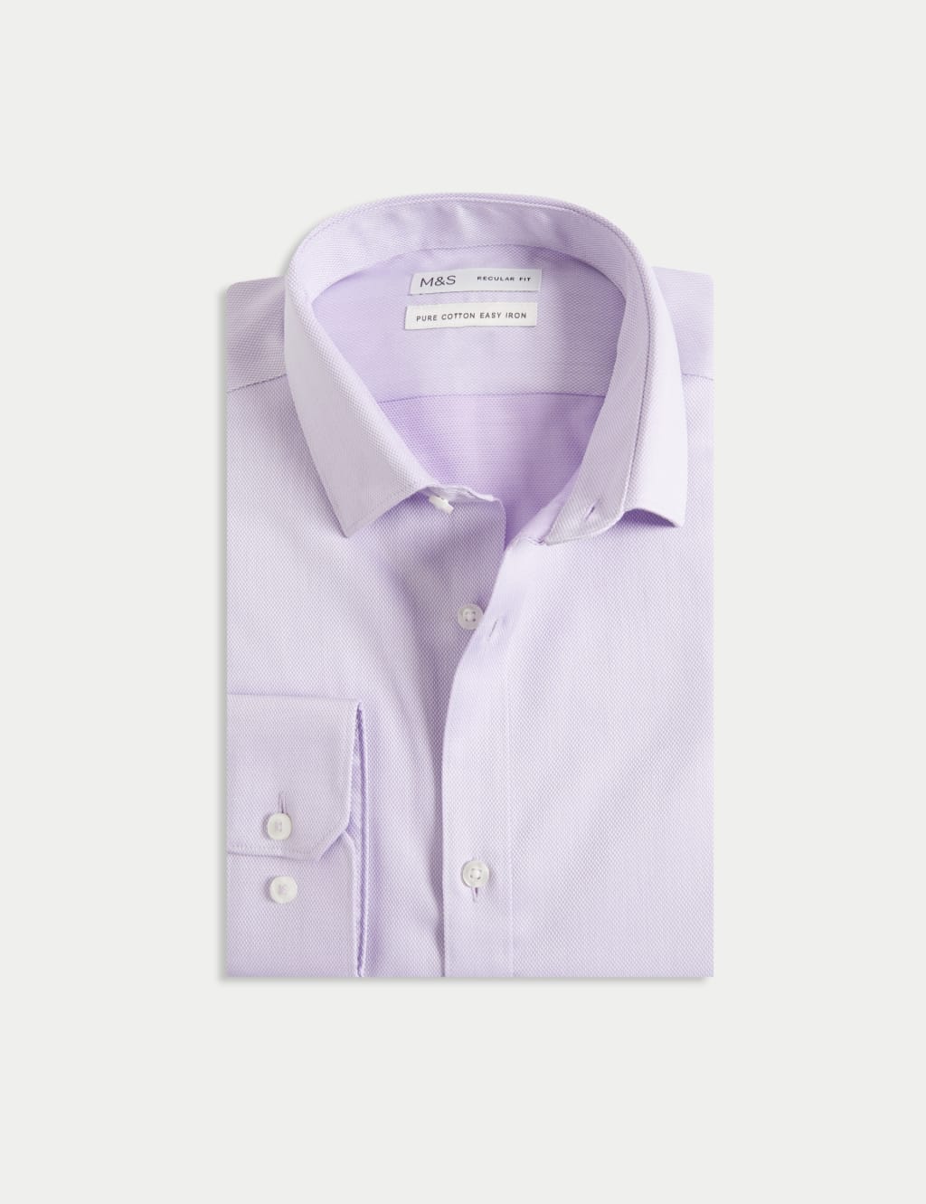 Regular Fit Easy Iron Pure Cotton Textured Shirt 2 of 7