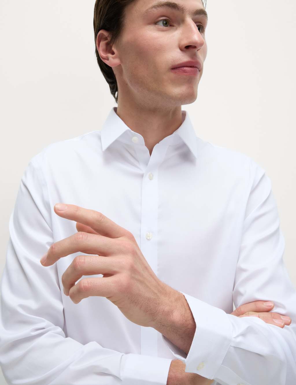 Regular Fit Non Iron Pure Cotton Textured Shirt 3 of 7