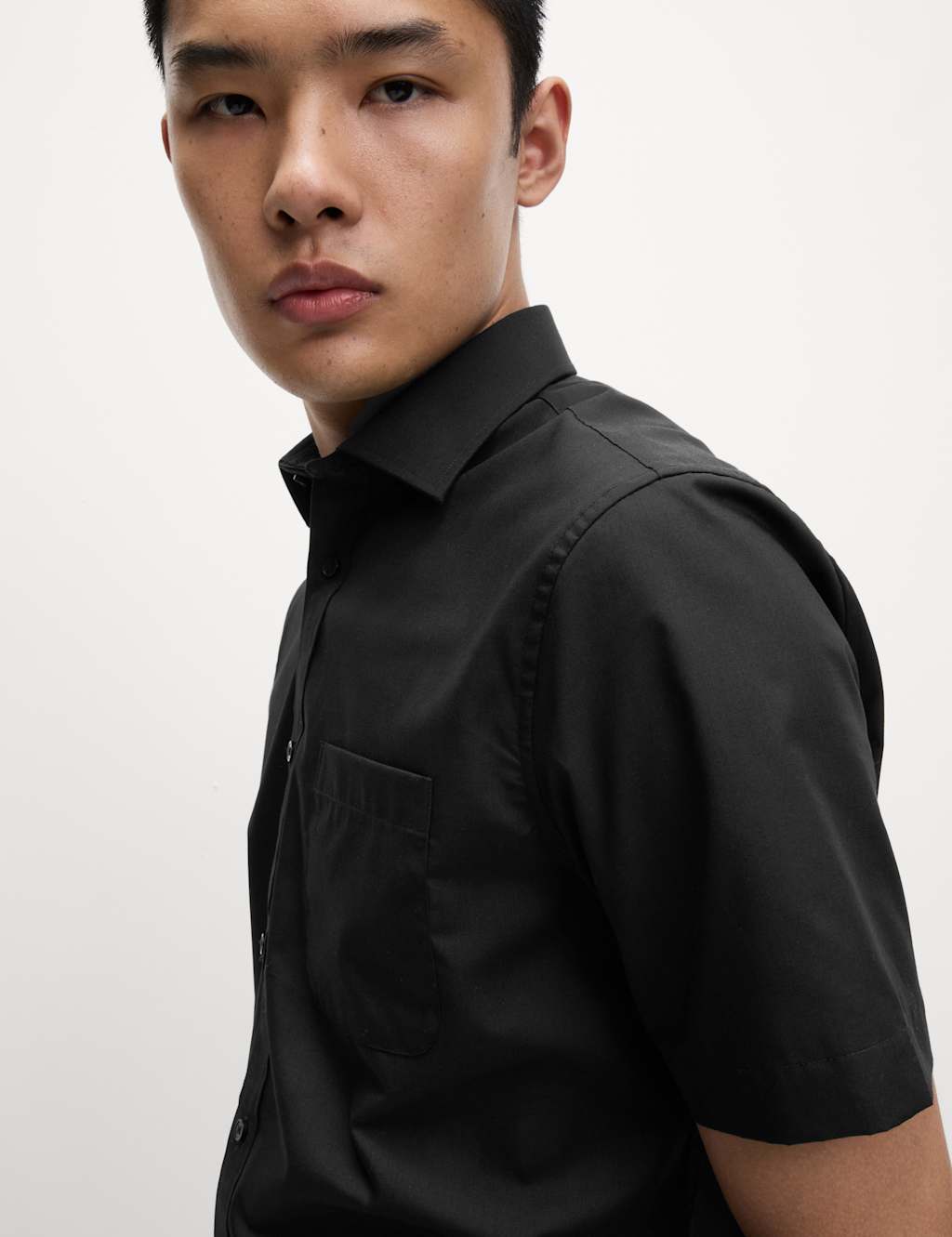 Marks and spencer short sleeve formal shirts clearance