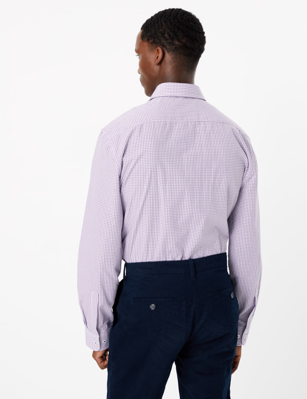 Tailored Fit Checked Easy Iron Shirt 6 of 6
