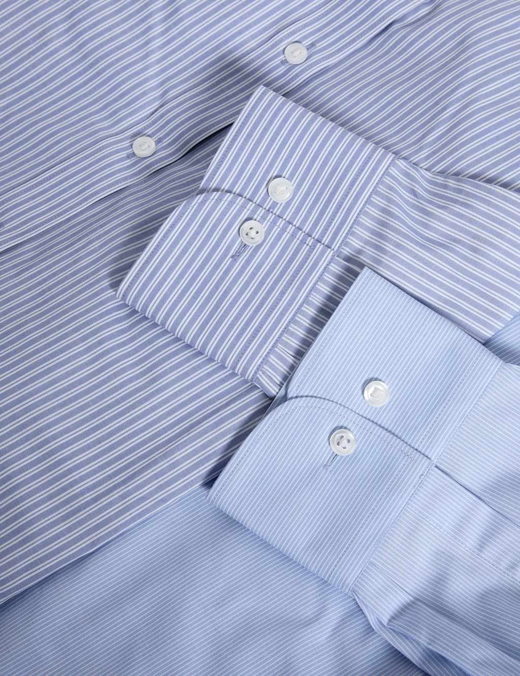 2pk Regular Fit Easy Iron Striped Shirts 3 of 7