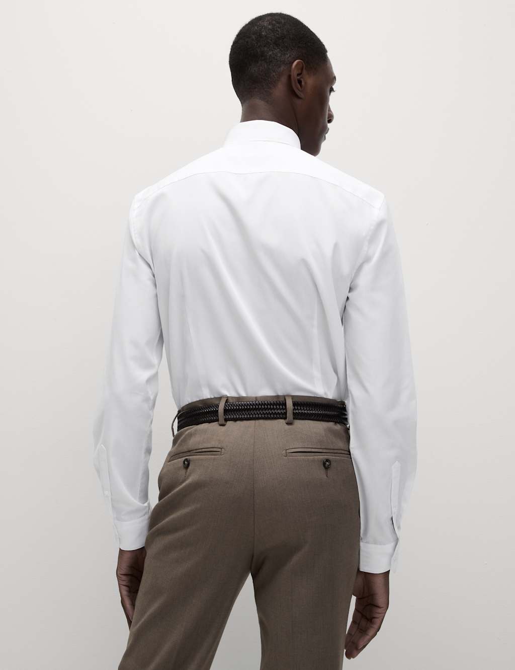 Skinny Fit Easy Iron Cotton Blend Shirt 7 of 8