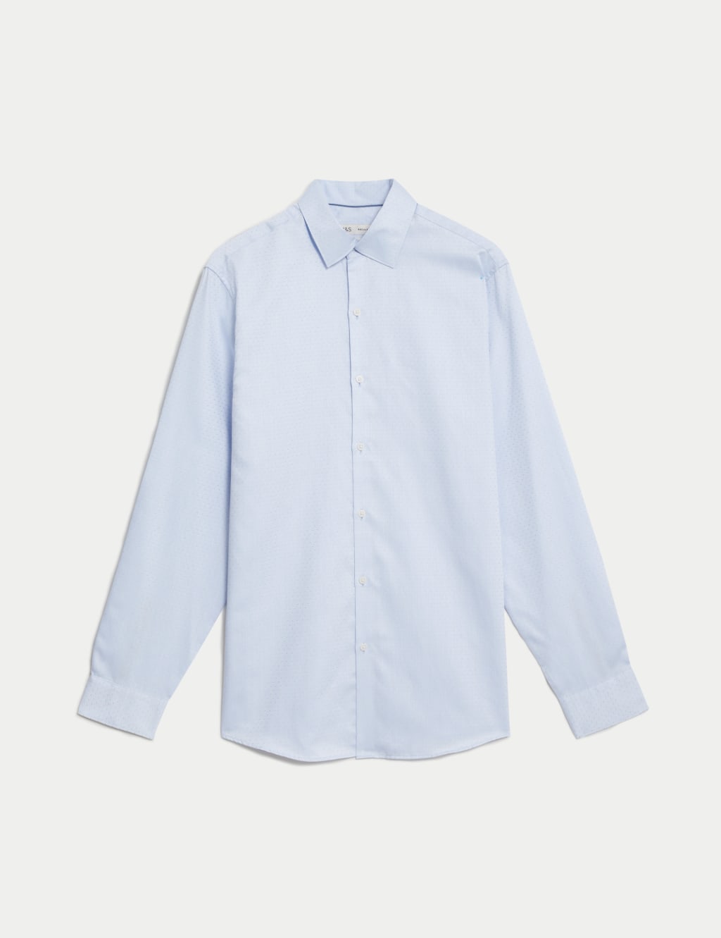 Regular Fit Pure Cotton Dobby Spot Shirt 2 of 8