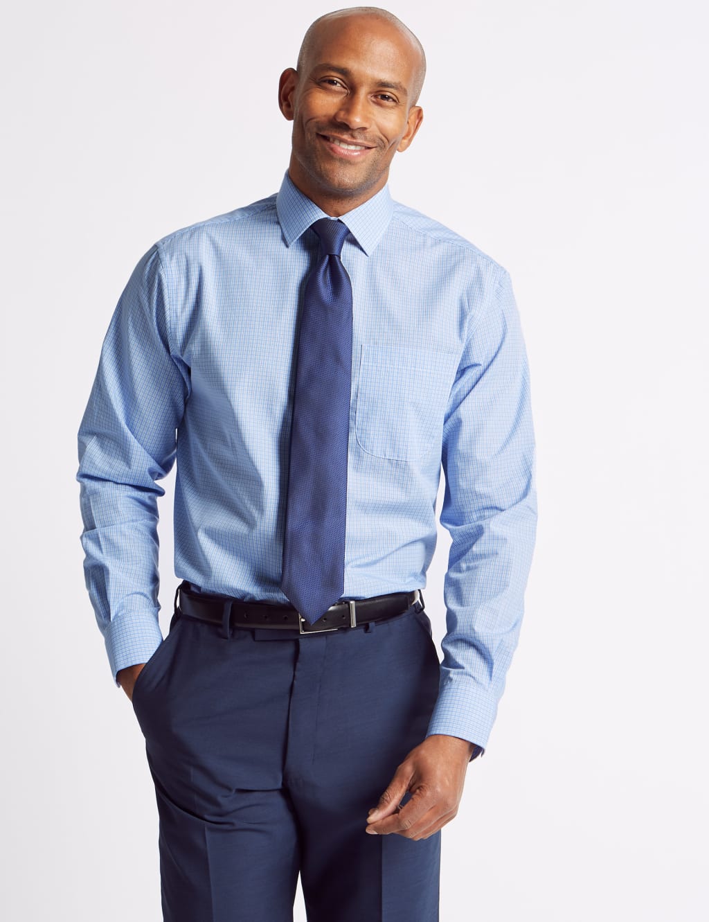 2 Pack Regular Fit Shirts with Tie 1 of 6
