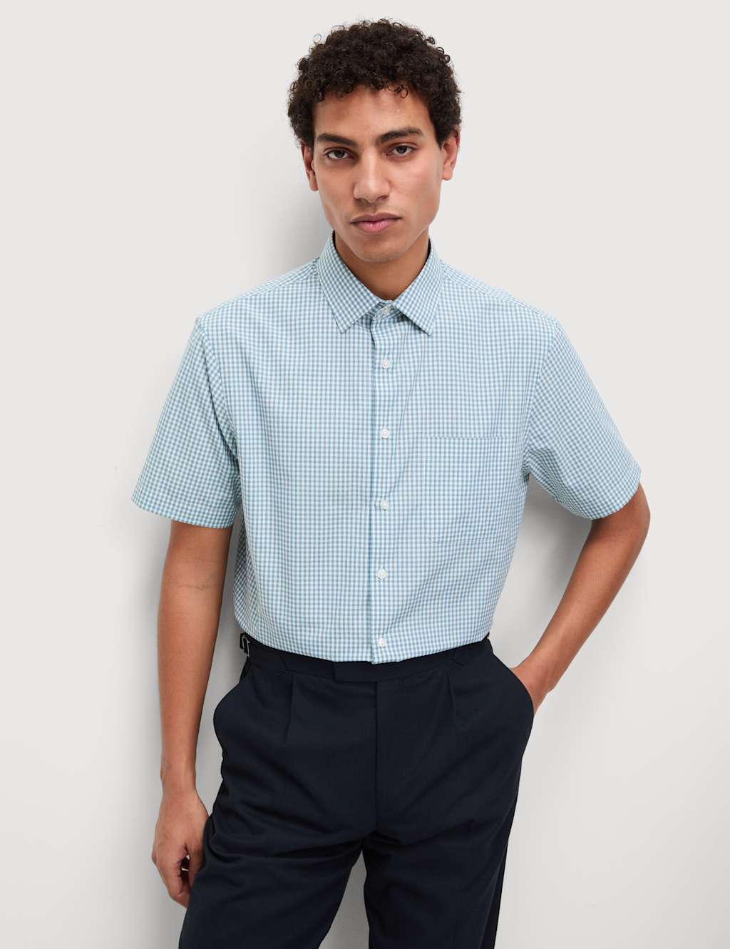 2pk Regular Fit Short Sleeve Checked Shirts 4 of 7