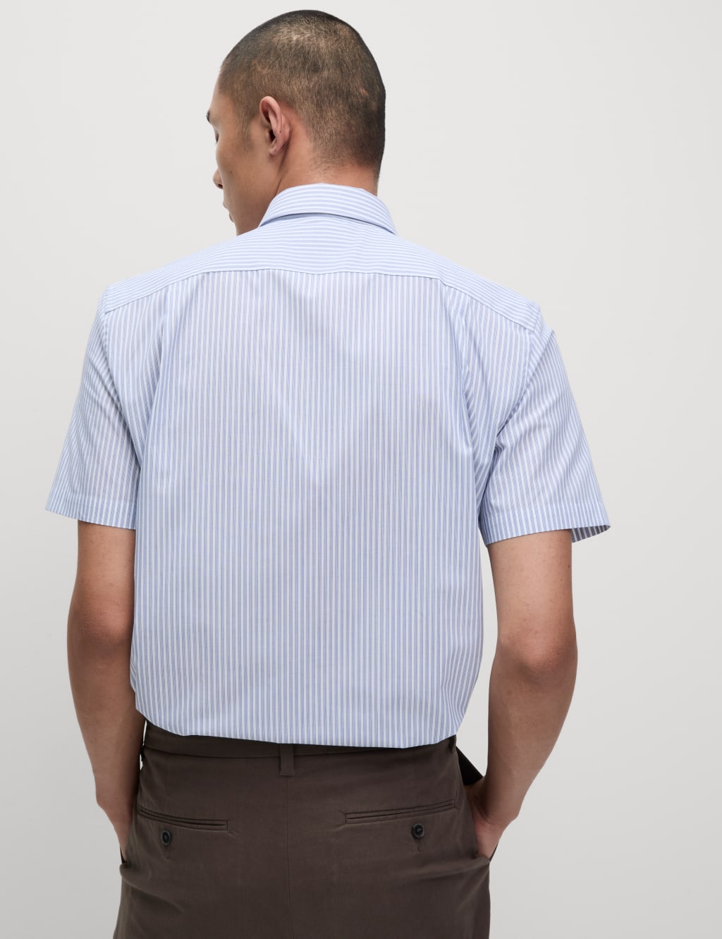 2pk Regular Fit Striped Short Sleeve Shirts 4 of 5