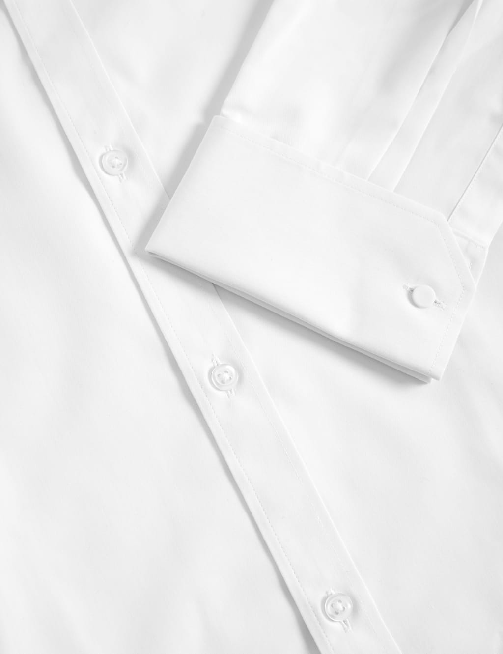 Slim Fit Cotton Blend Double Cuff Shirt 3 of 7