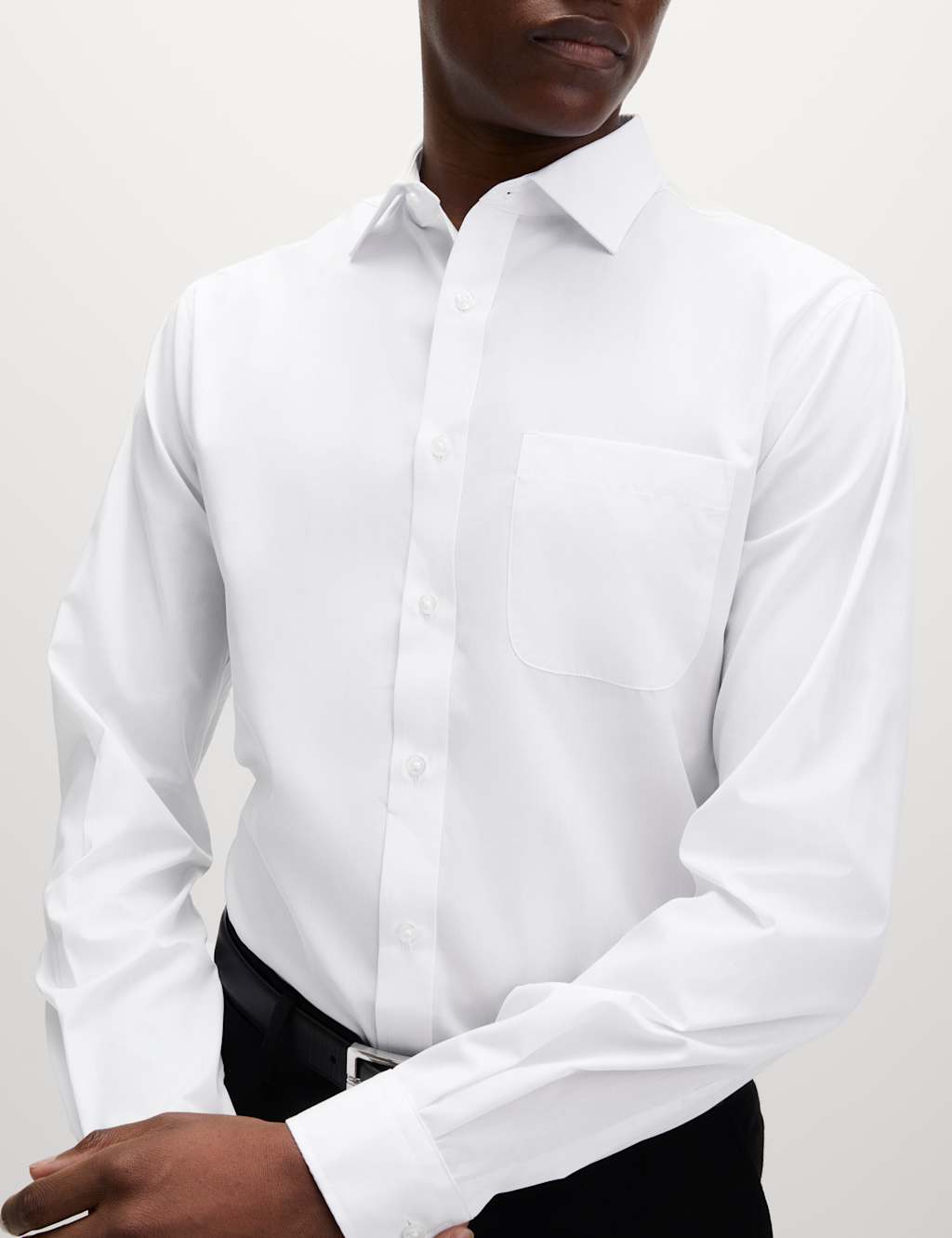 Tight fit white shirt hotsell