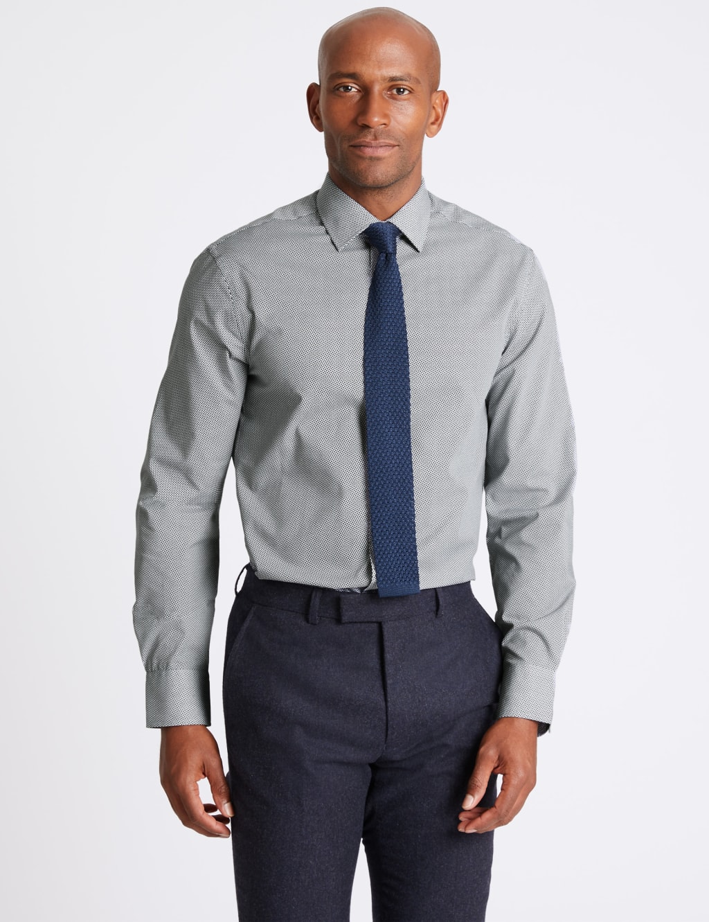 3 Pack Cotton Blend Slim Fit Shirts 1 of 6