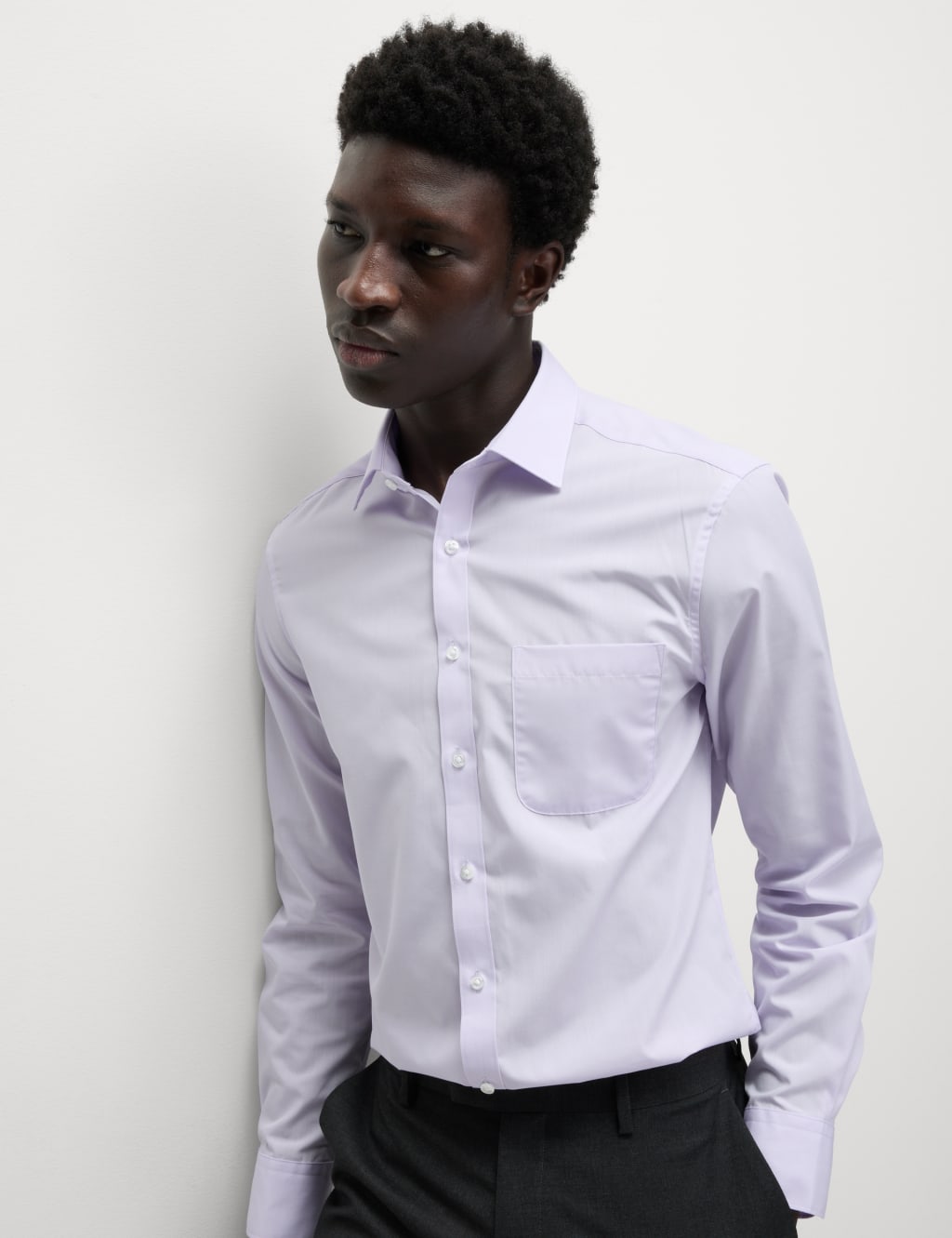 3pk Slim Fit Easy Iron Cotton Blend Shirts 4 of 4