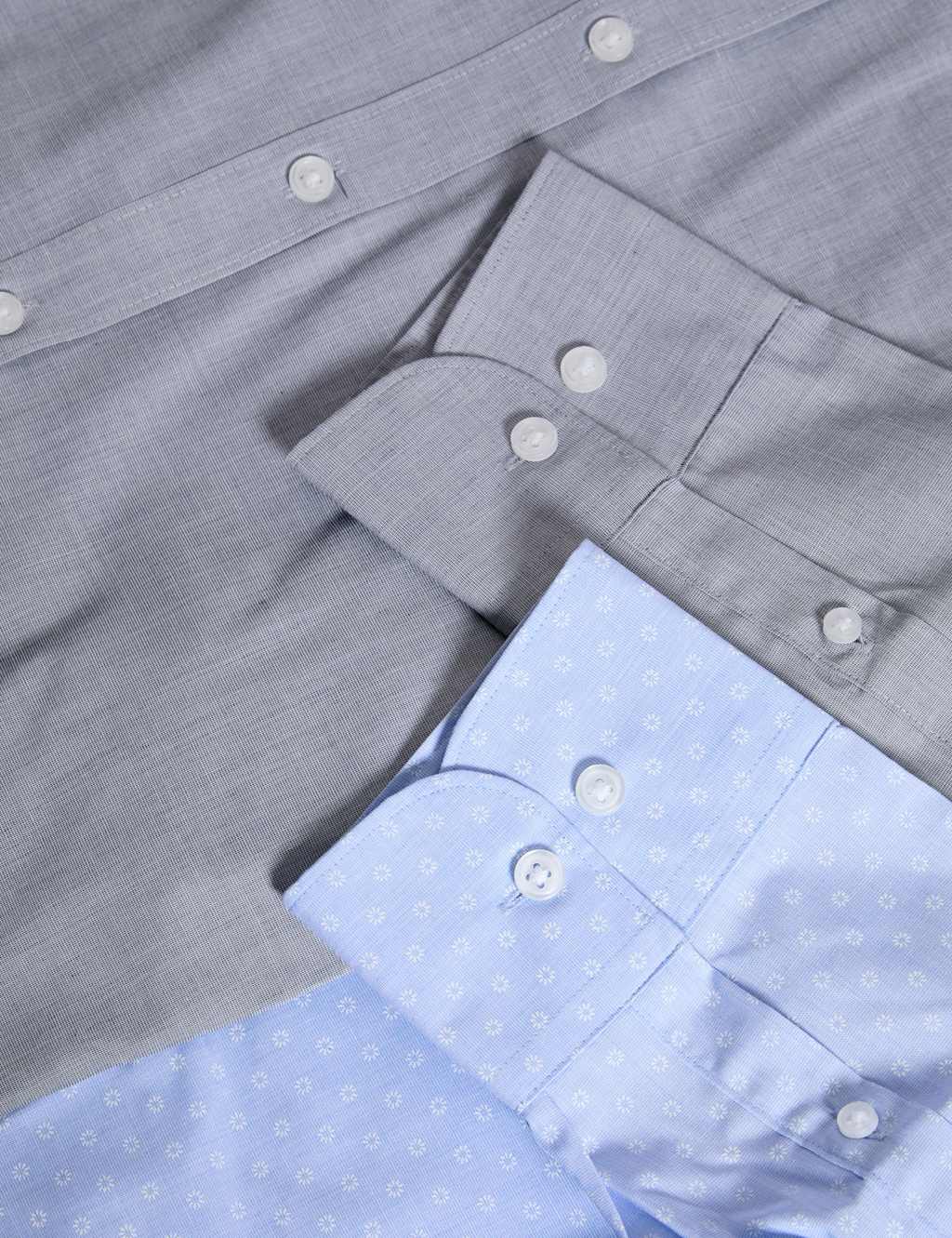 2pk Slim Fit Easy Iron Cotton Blend Shirts 3 of 7