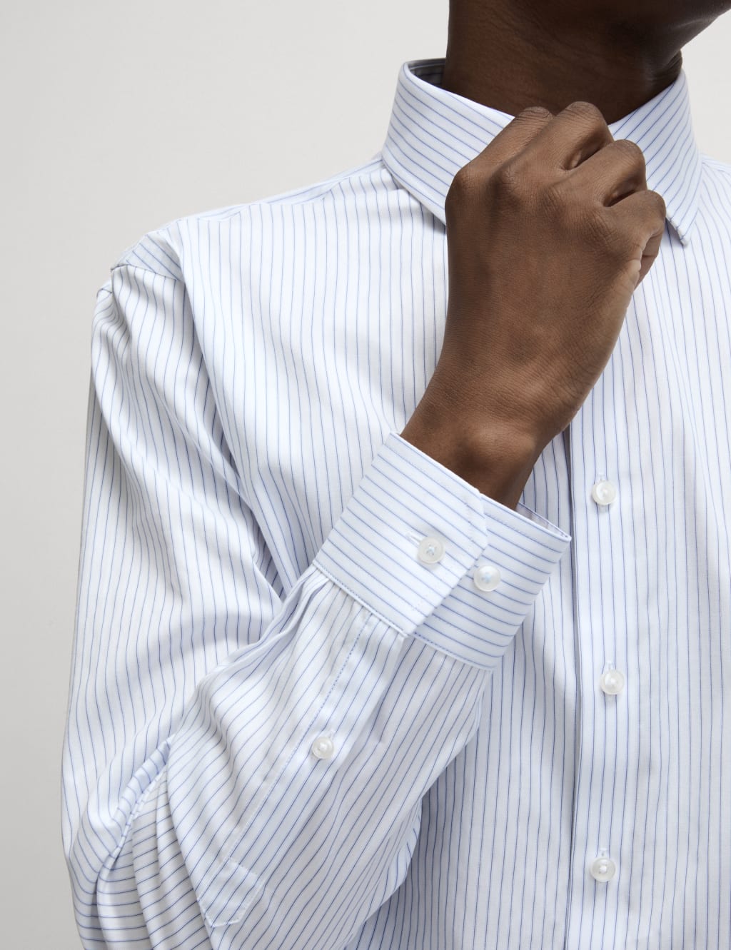 Regular Fit Luxury Cotton Striped Shirt 7 of 7