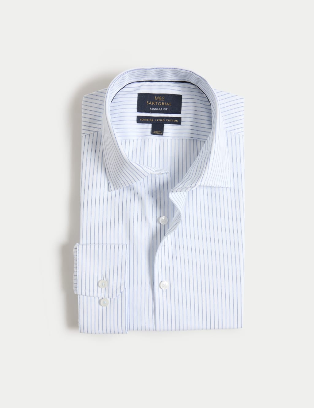 Regular Fit Luxury Cotton Striped Shirt 2 of 7