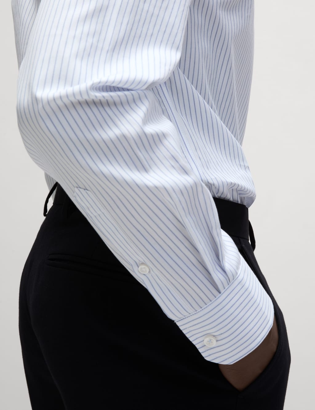 Slim Fit Luxury Cotton Striped Shirt 4 of 7