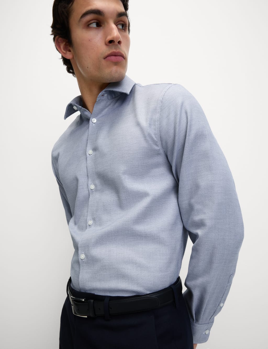 Regular Fit Luxury Pure Cotton Textured Shirt 4 of 5